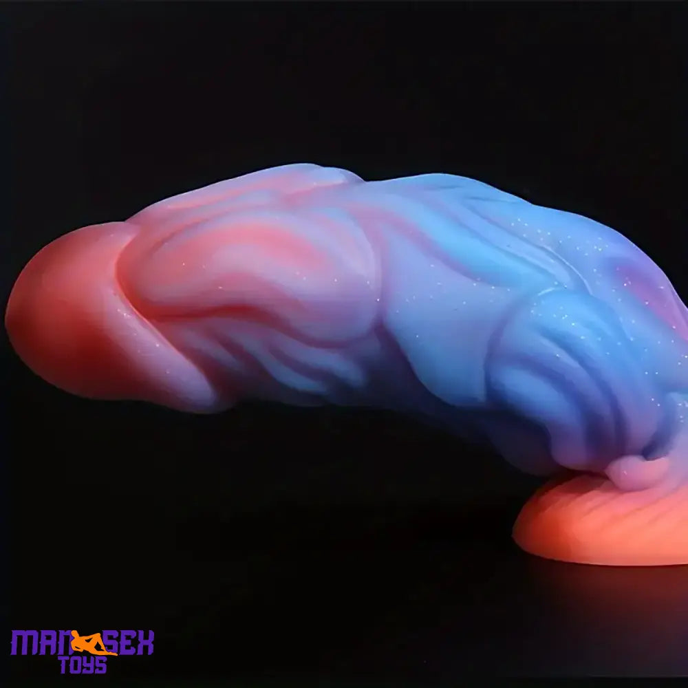9.06in Fantasy Luminous Silicone Soft Big Dildo For Women Men Pleasure