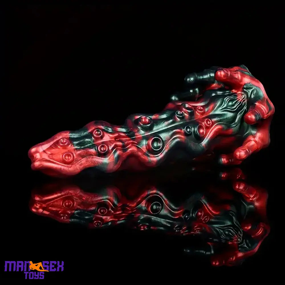 8.46in Red Devils Fantasy Big Monster Silicone Soft Dildo Cock Love Toy