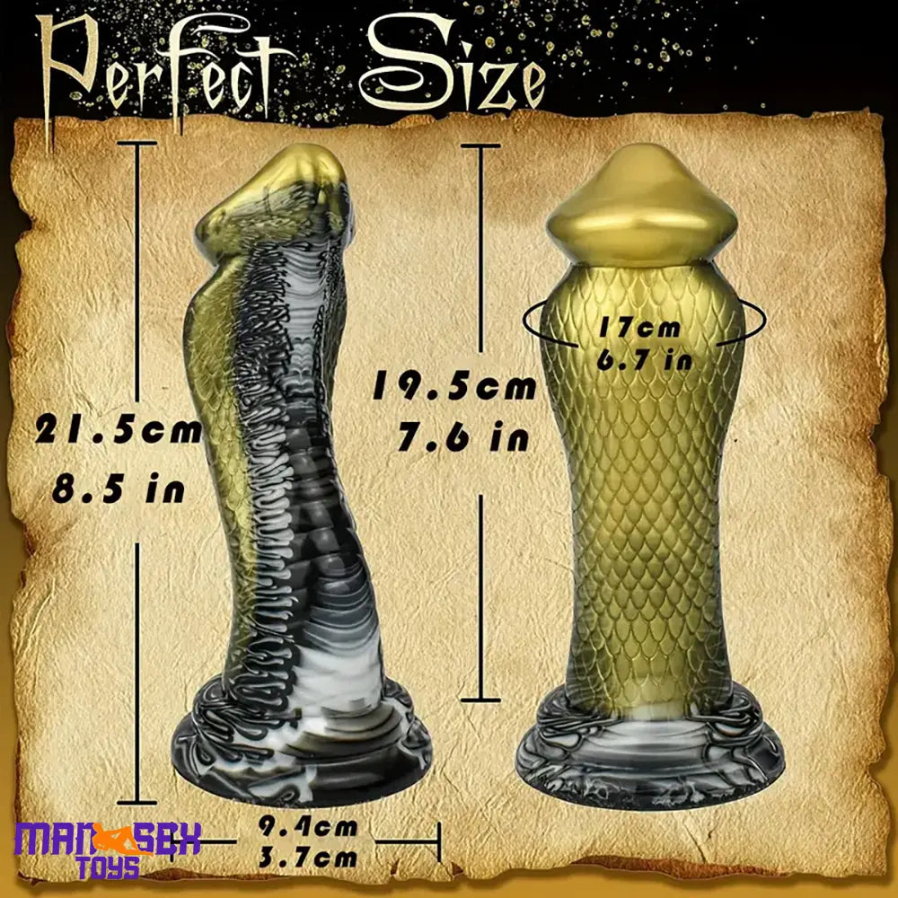 8.5in Big Silicone Soft Monster Animal Snake Dildo For Vagina Sex Lover