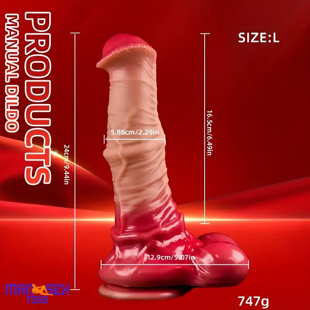 7.44in 8.46in 9.44in 10.03in 11.22in Big Silicone Soft Horse Cock Thick Dildo