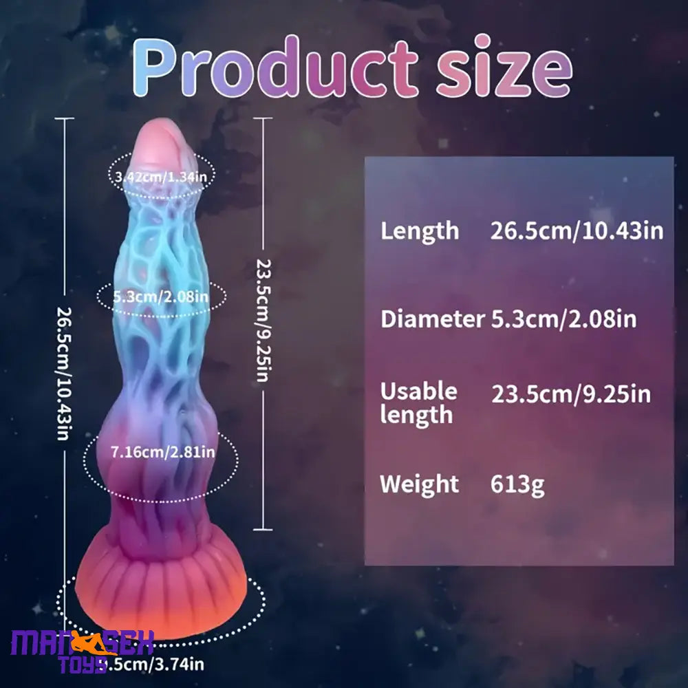10.43in Luminous Fantasy Monster Silicone Soft Big Dildo Cock Love Toy