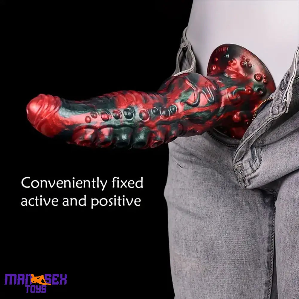 9.65in Silicone Big Soft Thick Tentacle Octopus Monster Dildo Sex Cock Toy