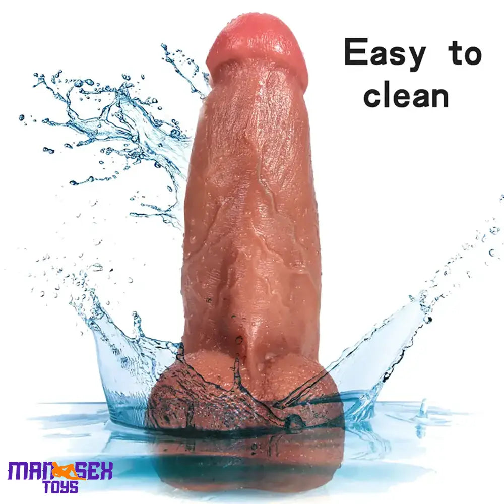 9.06in Superb Skin Thick Real Silicone Big Dildo For Female Masturbator