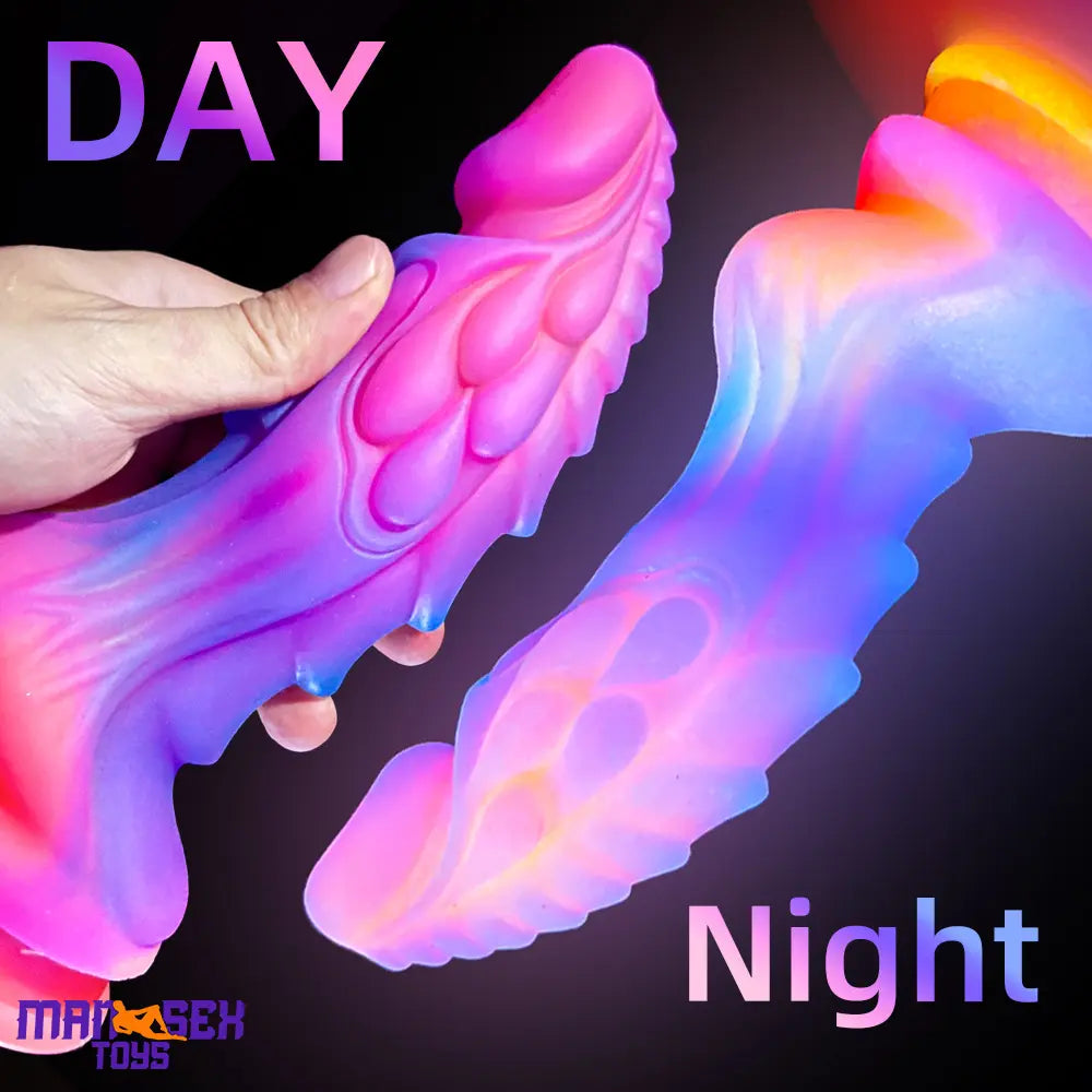 8.46in Colored Luminous Silicone Big Soft Dildo For Women Sex Masturbator