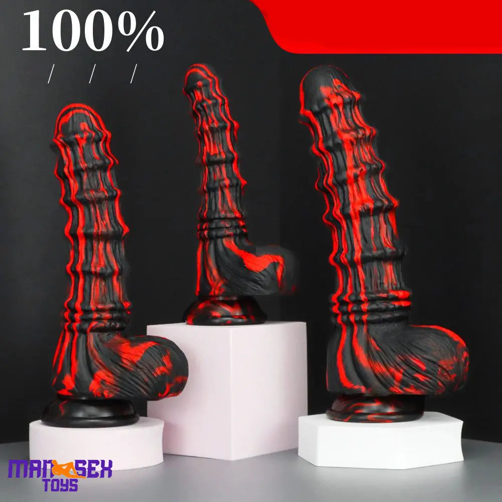 8.27in 9.45in 10.83in Silicone Soft Big Animal Horse Odd Penis G-Spot Dildo