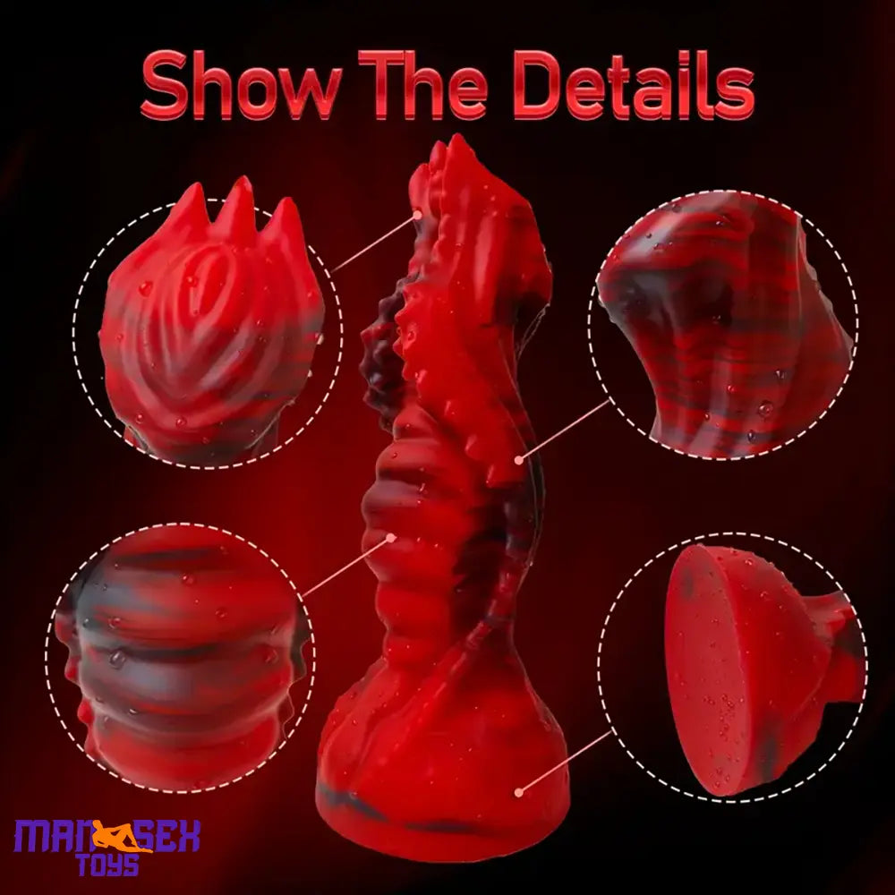 8.6in Large Odd Silicone Soft Monster Dildo For Gay Sex Masturbation