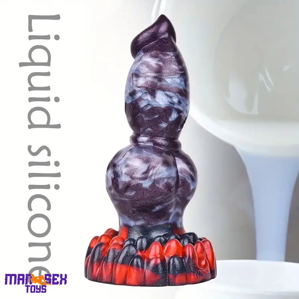 7.87in 7.99in 9.25in Soft Silicone Dog Dildo For Vagina Massage Male Tool