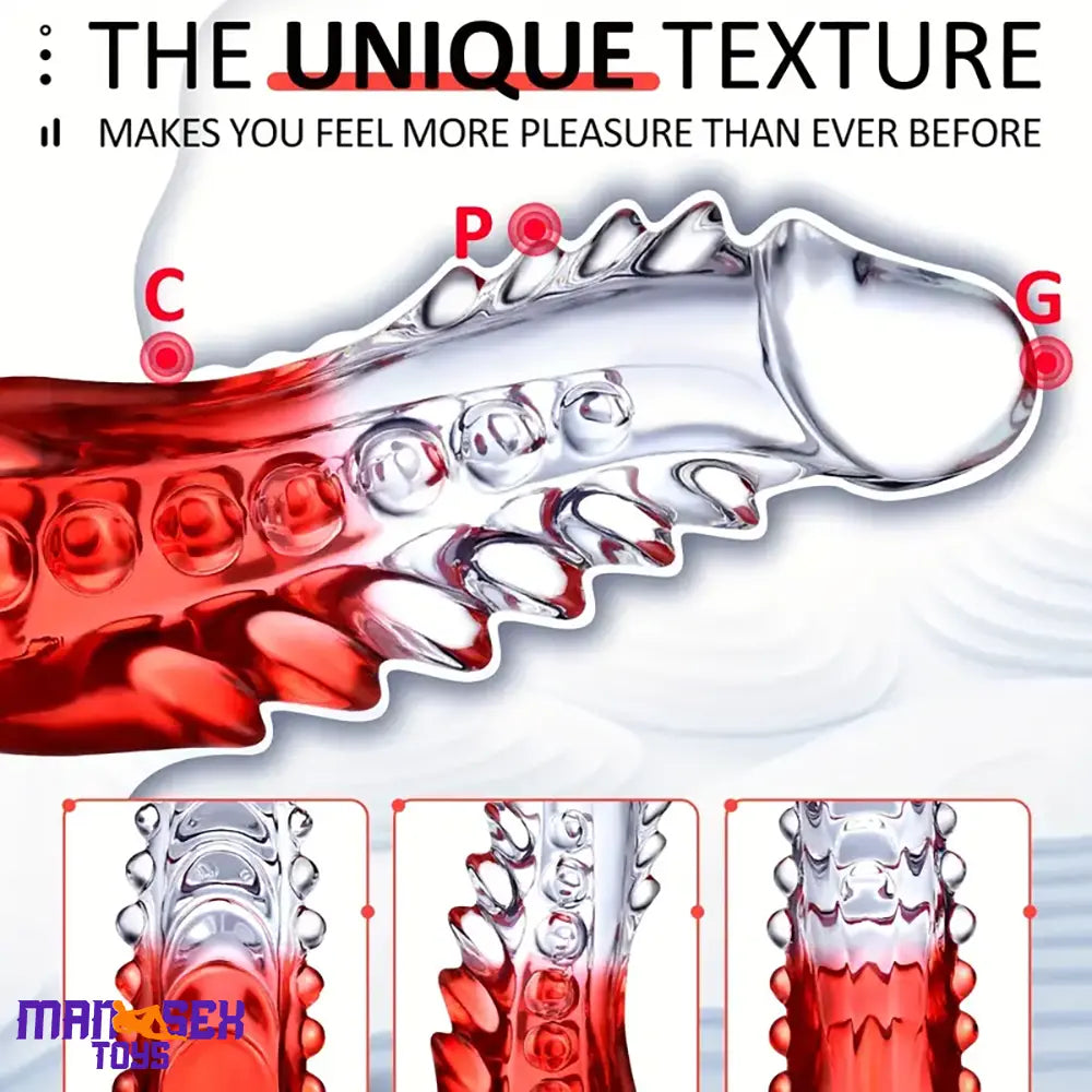 8.6in Spiked Soft Dildo Female Masturbator For Anus Vaginal Sex Cock