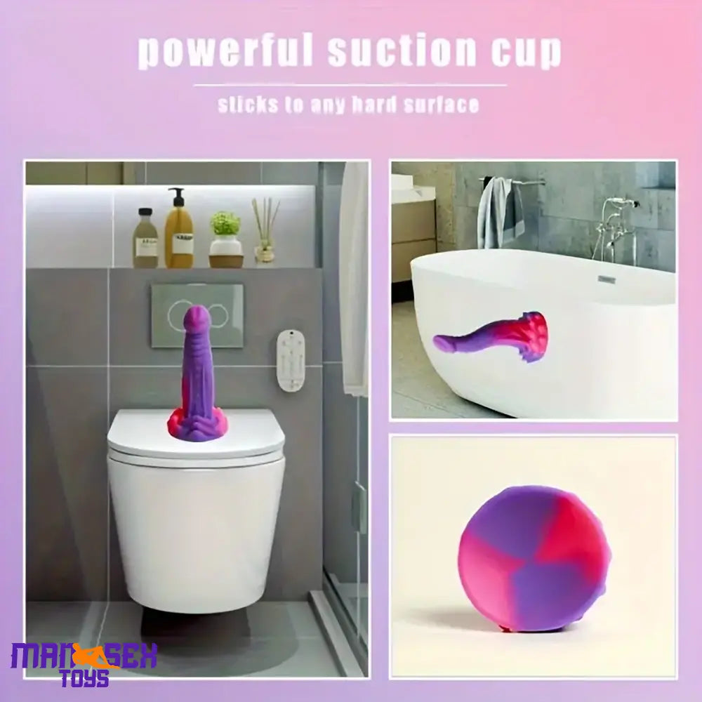 8.07in Fantasy Monster Silicone Soft Big Dildo For Intense Pleasure Cock