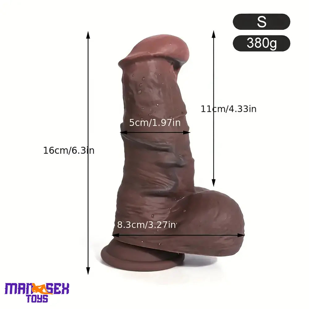 6.3in 7.87in Superb Flesh-like Silicone Real Feeling Silicone Dildo Masturbator