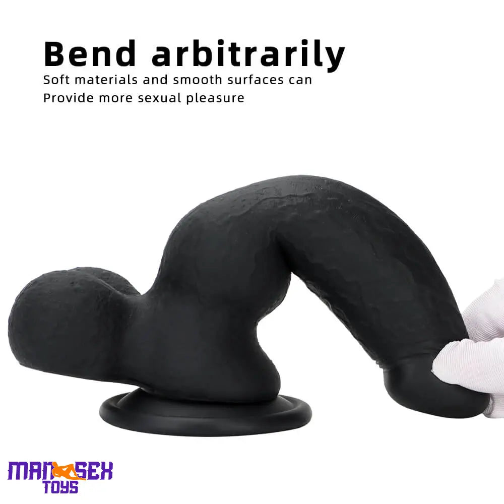 7.87in Silicone Soft Mixed Color Dog Cock Dildo For Women Sex Cock Toy