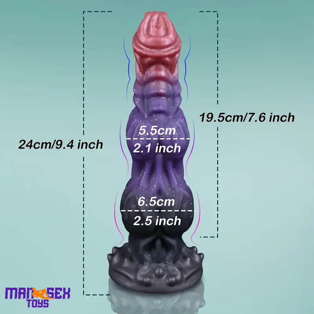 9.4in Fantasy Monster Silicone Soft Ejaculating Dildo For Women Pleasure Toy