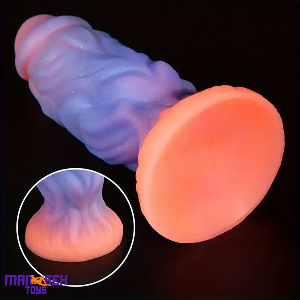 9.06in Fantasy Luminous Silicone Soft Big Dildo For Women Men Pleasure