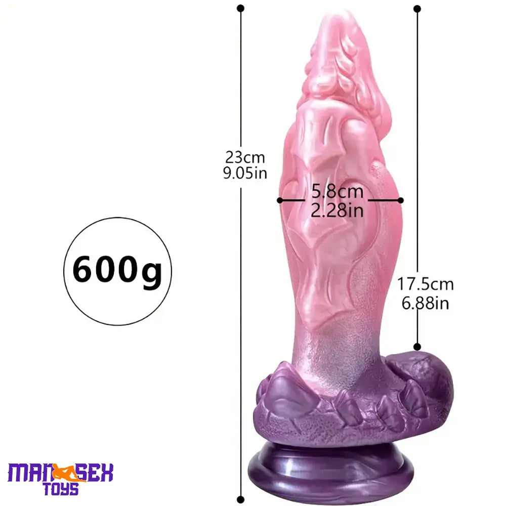 9.05in Fantasy Silicone Large Monster Anal Dildo For Anus Clit Sex Cock