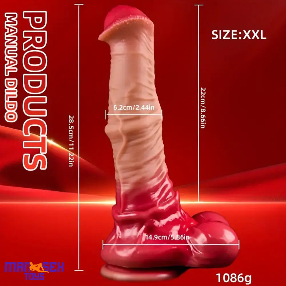 7.44in 8.46in 9.44in 10.03in 11.22in Big Silicone Soft Horse Cock Thick Dildo