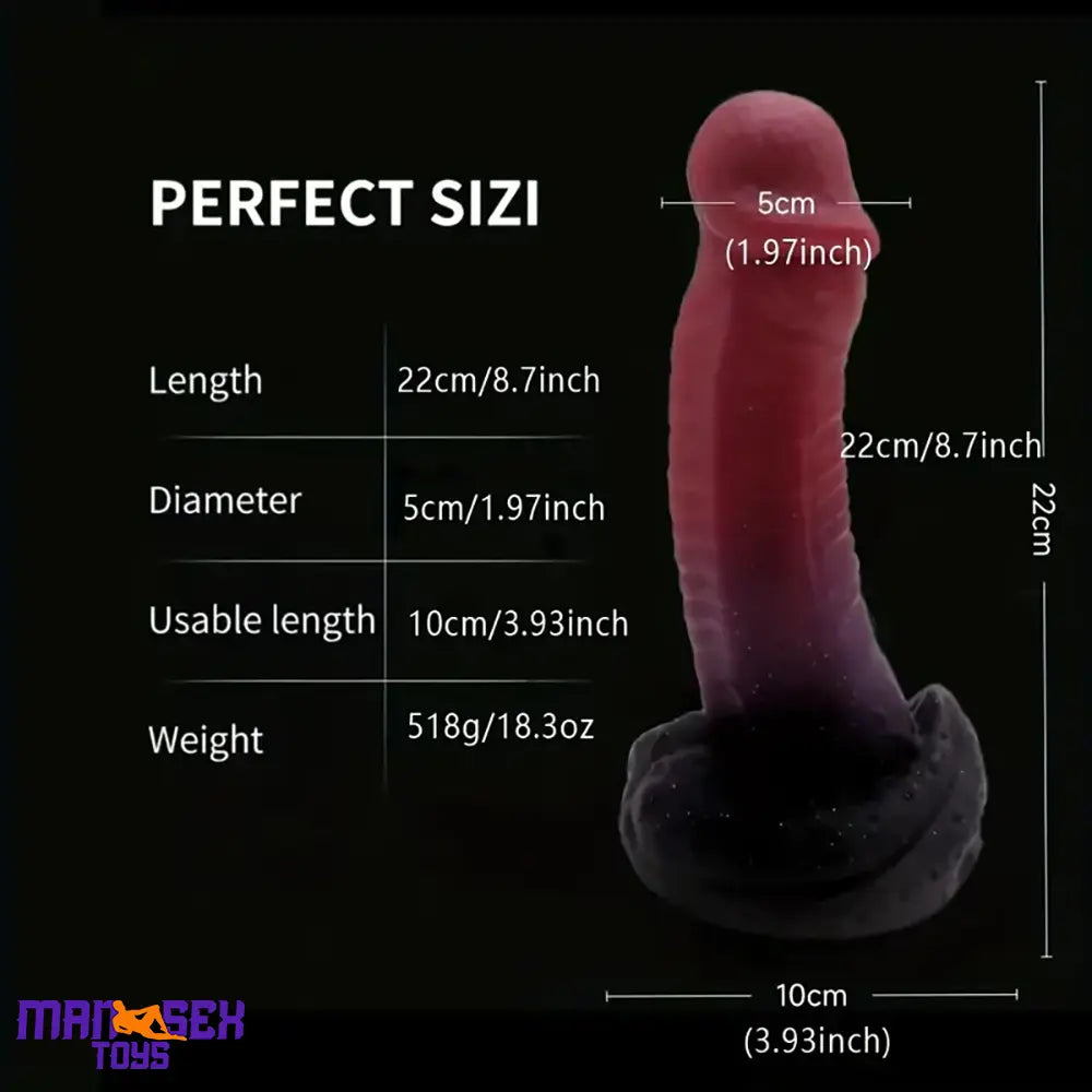 8.7in Big Monster Silicone Flexible Dildo Adult Sex Toy For Adult Pleasure Toy