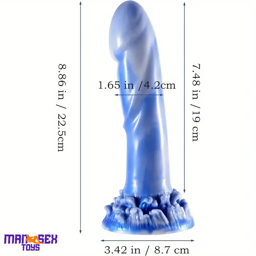 8.86in Huge Silicone Soft Monster Dildo with Suction Cup For Sex Adults
