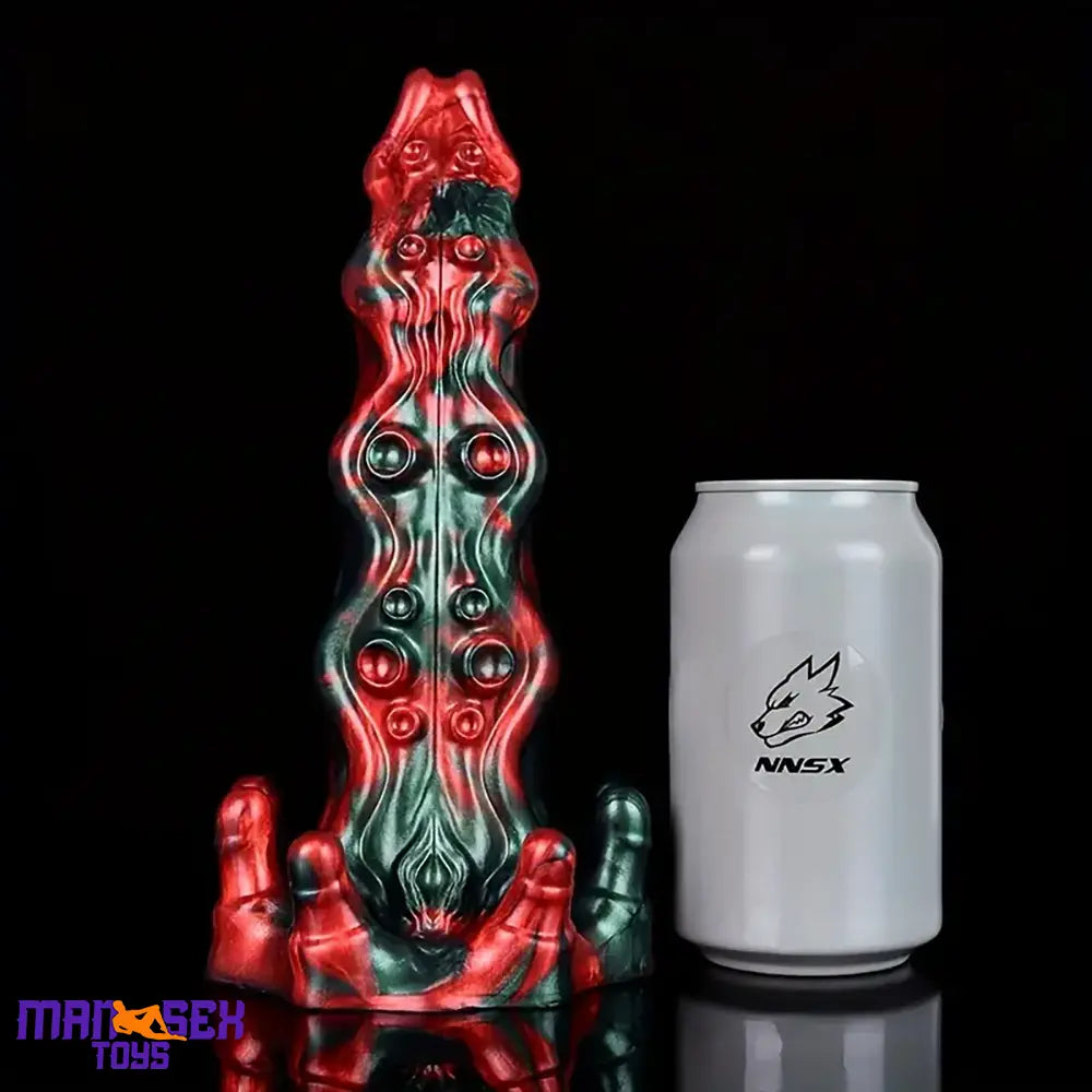 8.46in Red Devils Fantasy Big Monster Silicone Soft Dildo Cock Love Toy