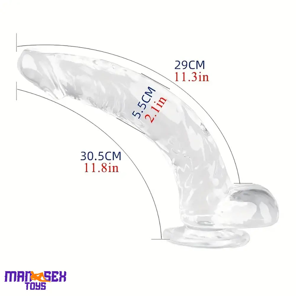 Multiple Lengths Clear Dildo For Women Men Gay Lesbian Sex Cock Pleasure