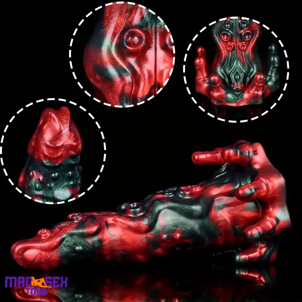 8.46in Red Devils Fantasy Big Monster Silicone Soft Dildo Cock Love Toy