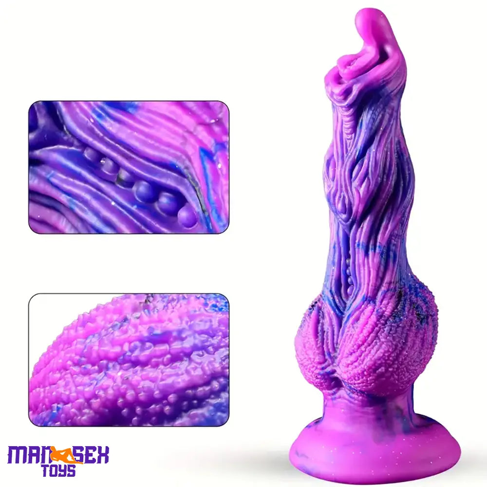9.8in Fantasy Animal Soft Silicone Dog Monster Dildo For Couples Sex