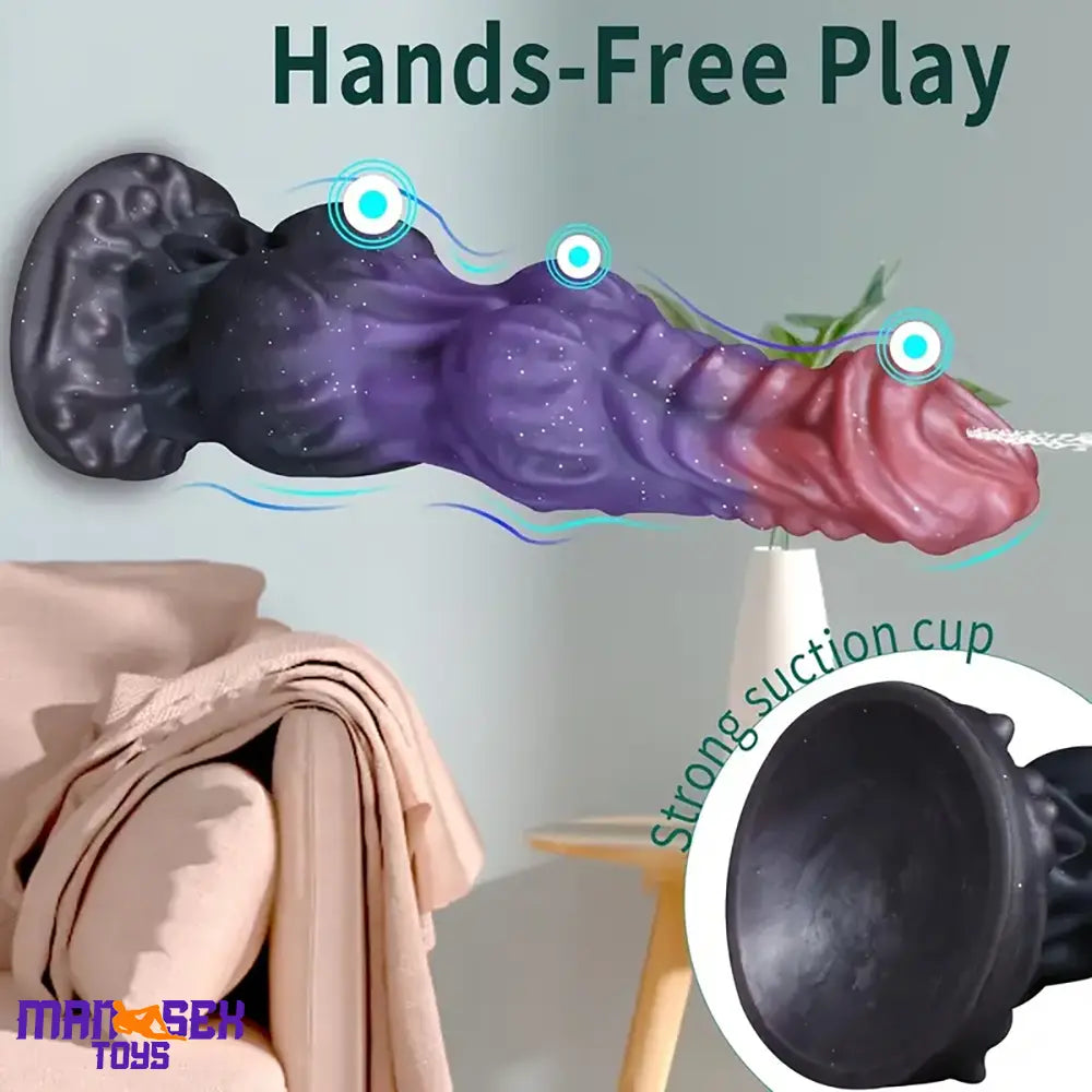 9.4in Fantasy Monster Silicone Soft Ejaculating Dildo For Women Pleasure Toy