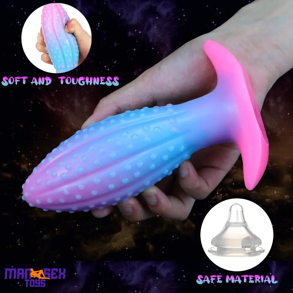 4.5in 5.67in 7.6in Plus One Silicone Soft Fluorescent Luminous Anal Plug Dildo