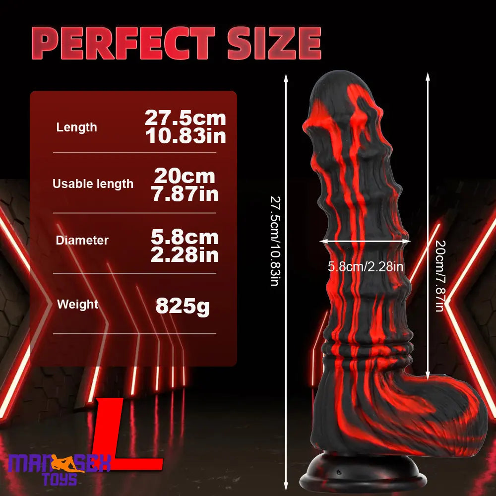 8.27in 9.45in 10.83in Silicone Soft Big Animal Horse Odd Penis G-Spot Dildo