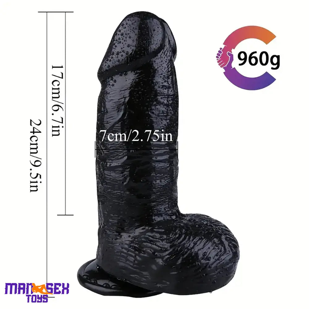 9.5in Big Real Looking Dildo For Women Men Lesbian Gay Sex Love Cock