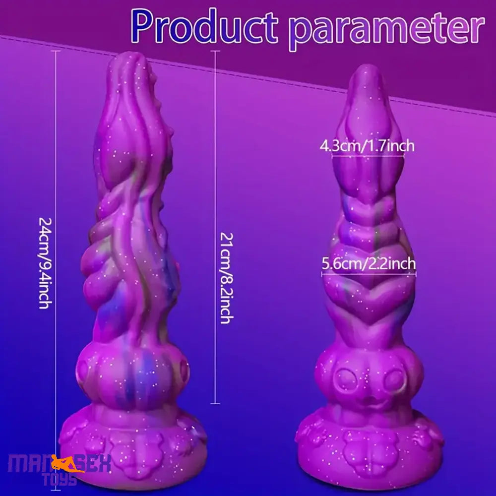 9.4in Soft Liquid Silicone Big Alien Dildo For Orgasm Masturbation Female
