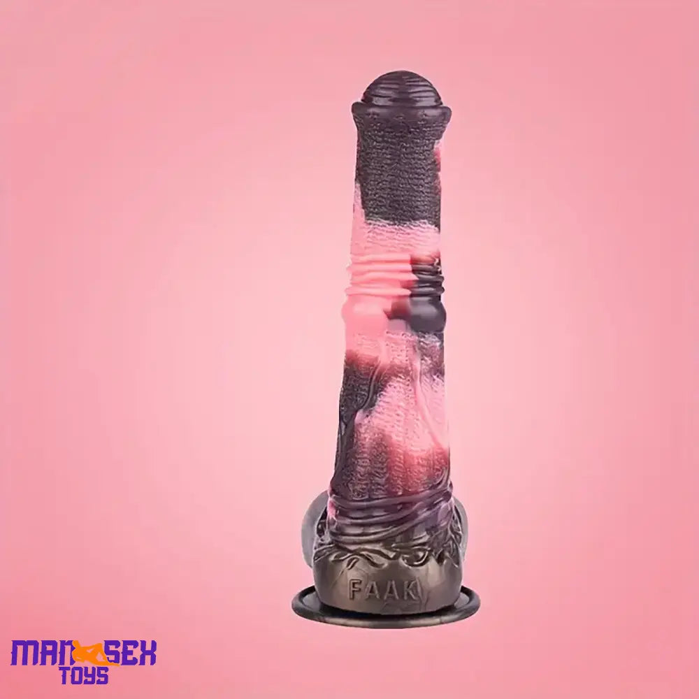 11in 9.8in 11.2in 9.8in Soft Silicone Fantasy Large Horse Penis Knotted Dildo