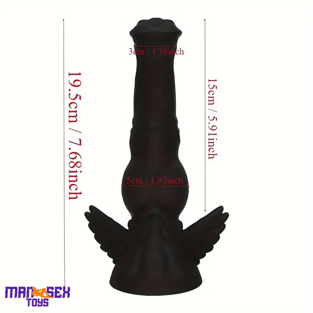 7.68in Odd Silicone Soft Horse Penis Dildo For Anal Vaginal Male Sex Toy