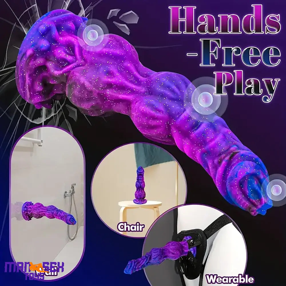 9.65in Fantasy Soft Silicone Monster Dildo For Couples Love Male Sex Toy