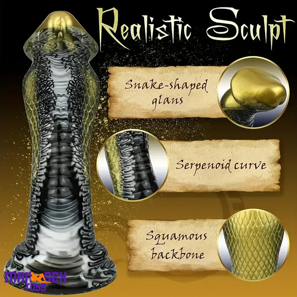 8.5in Big Silicone Soft Monster Animal Snake Dildo For Vagina Sex Lover