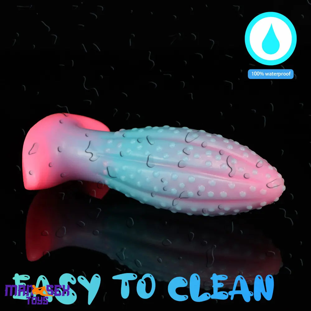 4.5in 5.67in 7.6in Plus One Silicone Soft Fluorescent Luminous Anal Plug Dildo