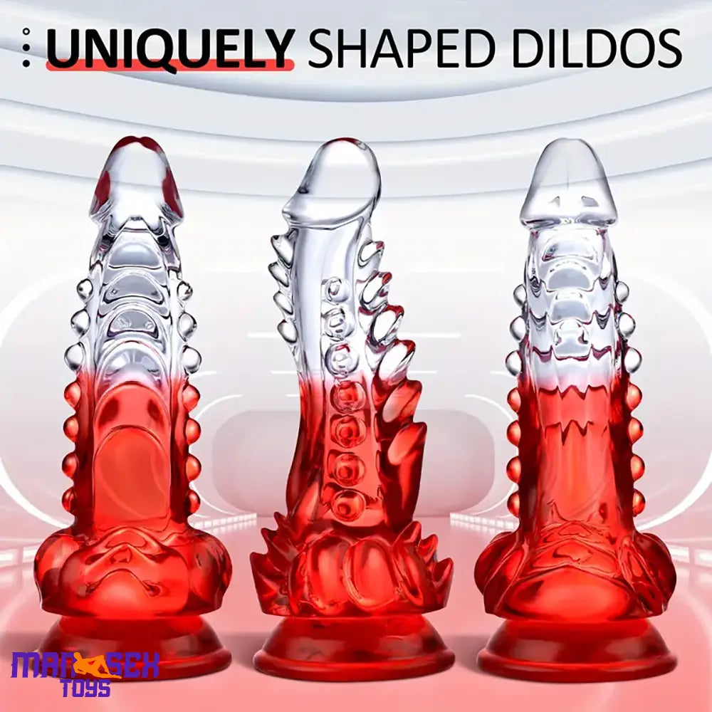 8.6in Spiked Soft Dildo Female Masturbator For Anus Vaginal Sex Cock
