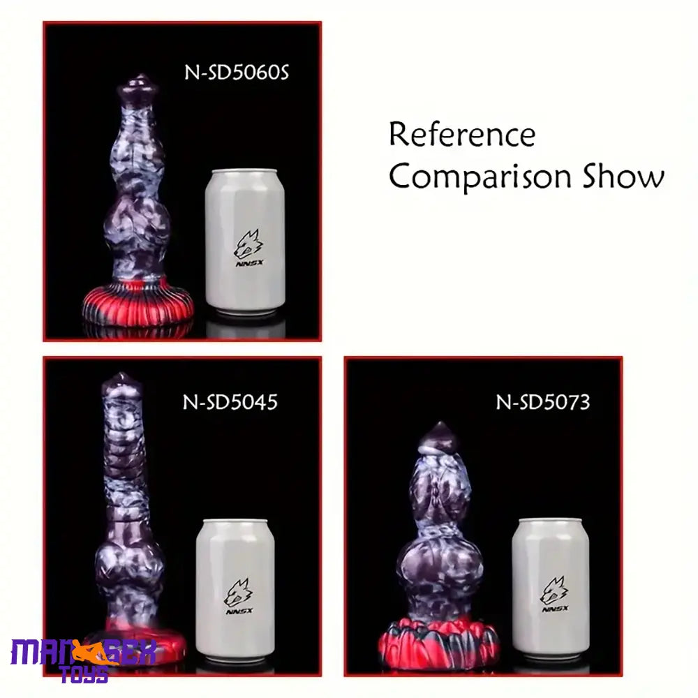 7.87in 7.99in 9.25in Soft Silicone Dog Dildo For Vagina Massage Male Tool