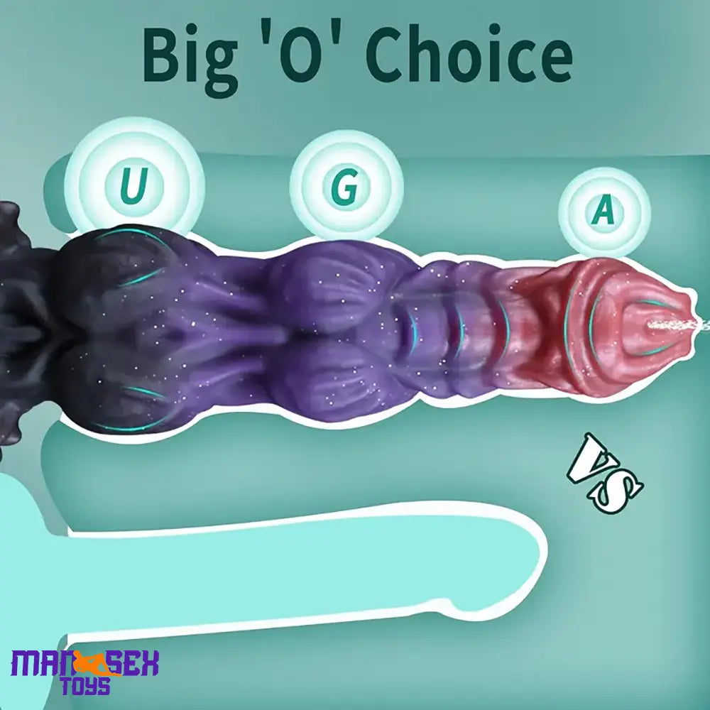 9.4in Fantasy Monster Silicone Soft Ejaculating Dildo For Women Pleasure Toy