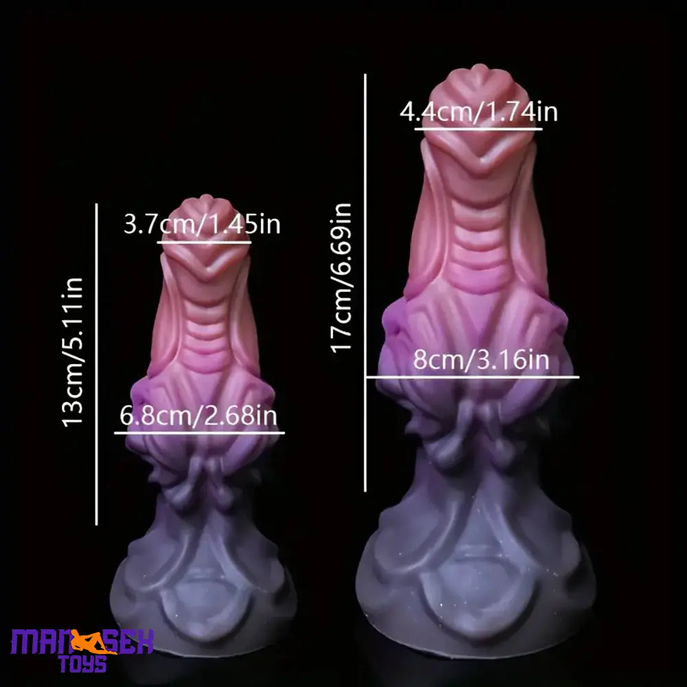6.69in 8.66in Silicone Flexible Fantasy Dildo For BDSM Comfortable Sex