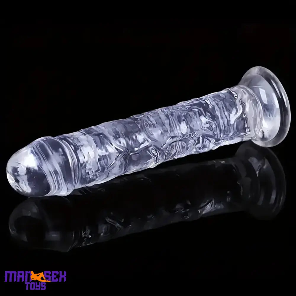 6.3in 7.1in 7.7in 8.5in 9.8in 12in Realistic Clear Cock Dildo With Suction Cup