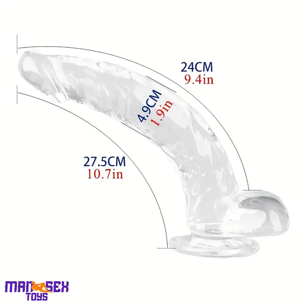 Multiple Lengths Clear Dildo For Women Men Gay Lesbian Sex Cock Pleasure