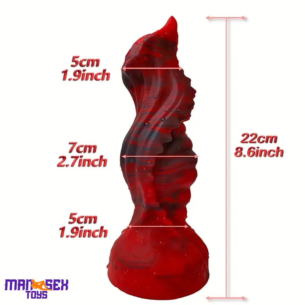 8.6in Large Odd Silicone Soft Monster Dildo For Gay Sex Masturbation