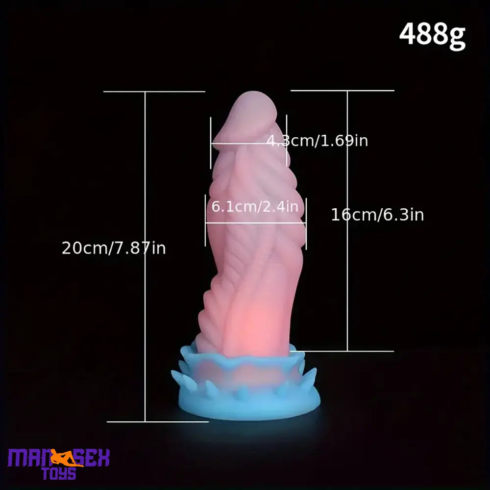 7.87in 9.84in Super Soft Dragon Silicone Animal Monster Penis Cock Dildo