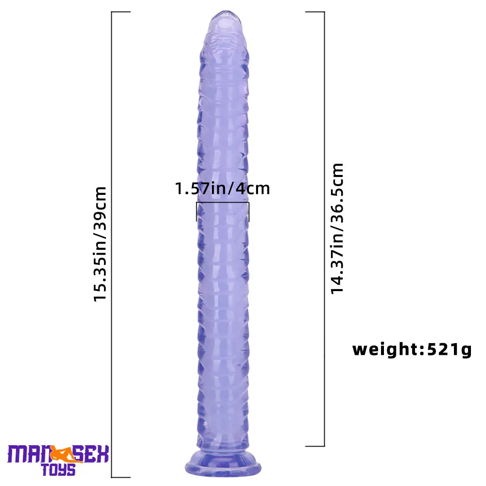 15.35in Long Huge Colorful Dildo For Anal Vaginal Expansion Sex Cock Toy