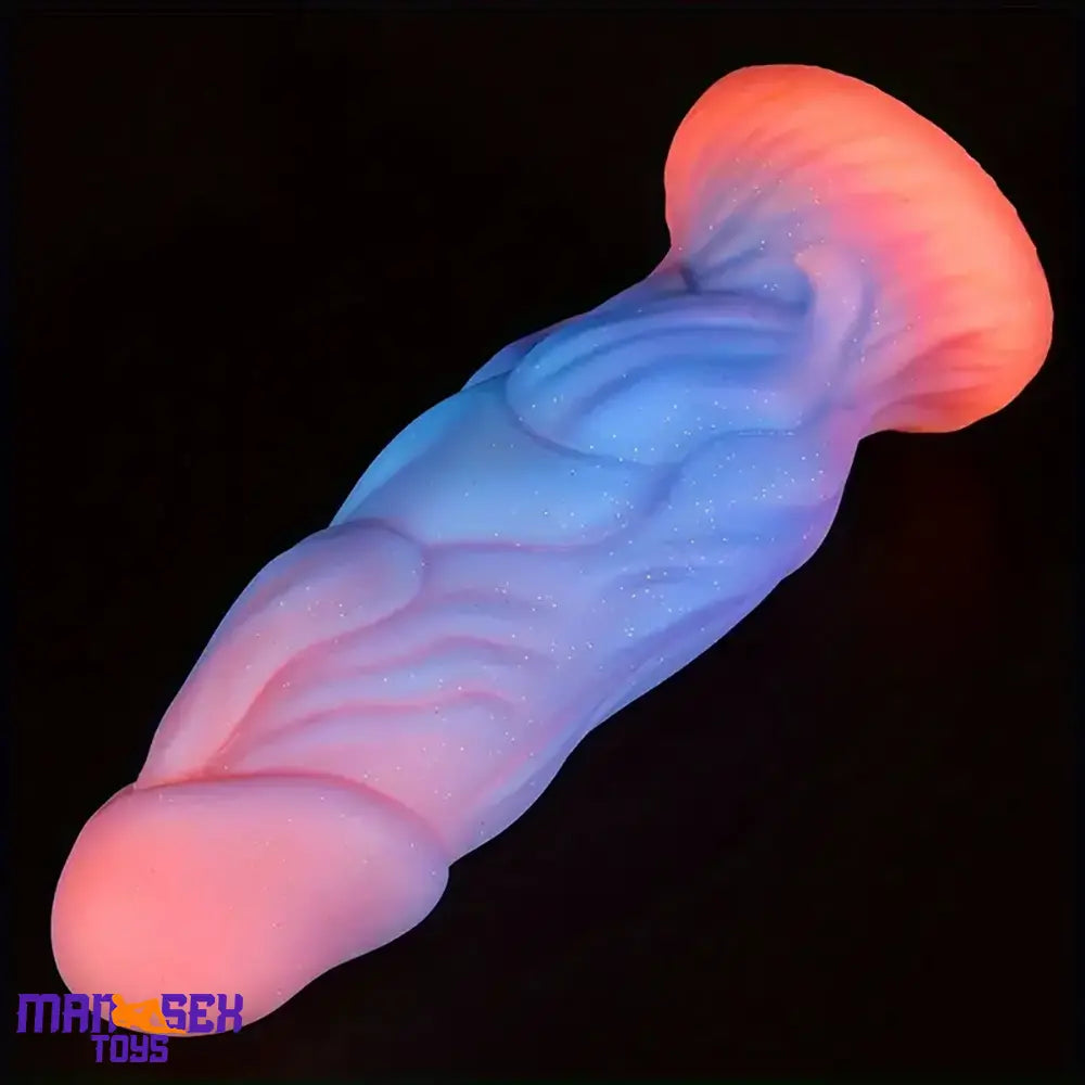 9.06in Fantasy Luminous Silicone Soft Big Dildo For Women Men Pleasure