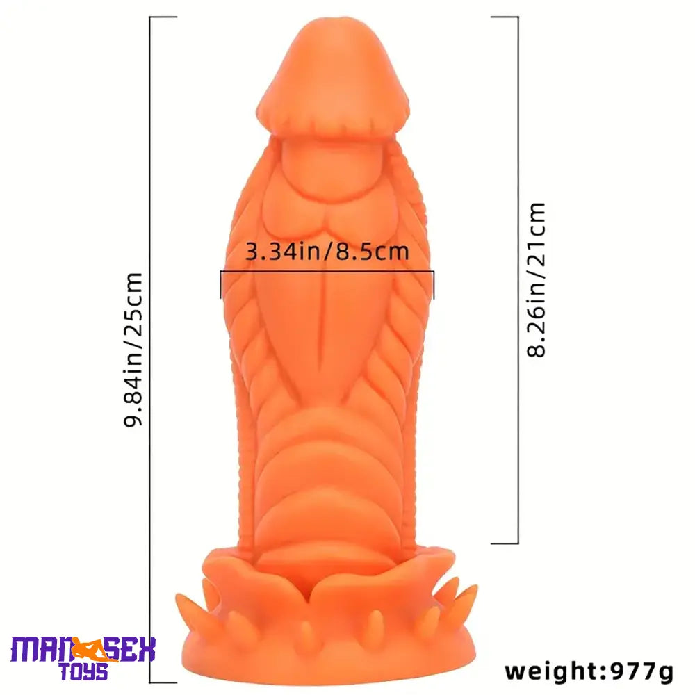 9.84in Big Monster Silicone Flexible Dragon Dildo For Women Pleasure Toy