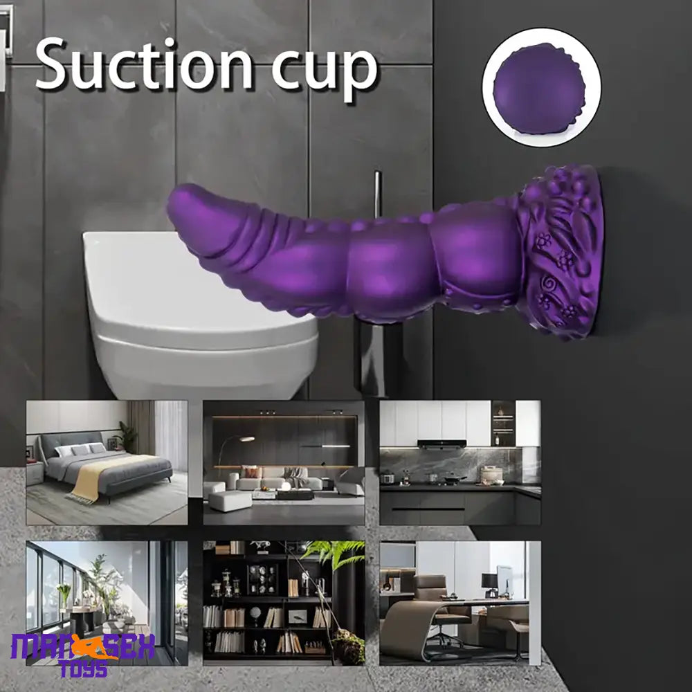 7.87in 8.1in 9.25in Animal Dragon Monster Silicone Dildo For Vaginal Pleasure