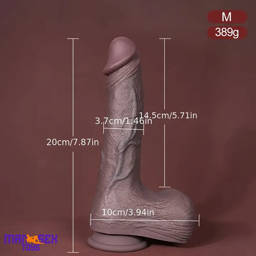 6.1in 7.87in 10.24in Realistic Liquid Silicone Soft Dildo For Vaginal Massage