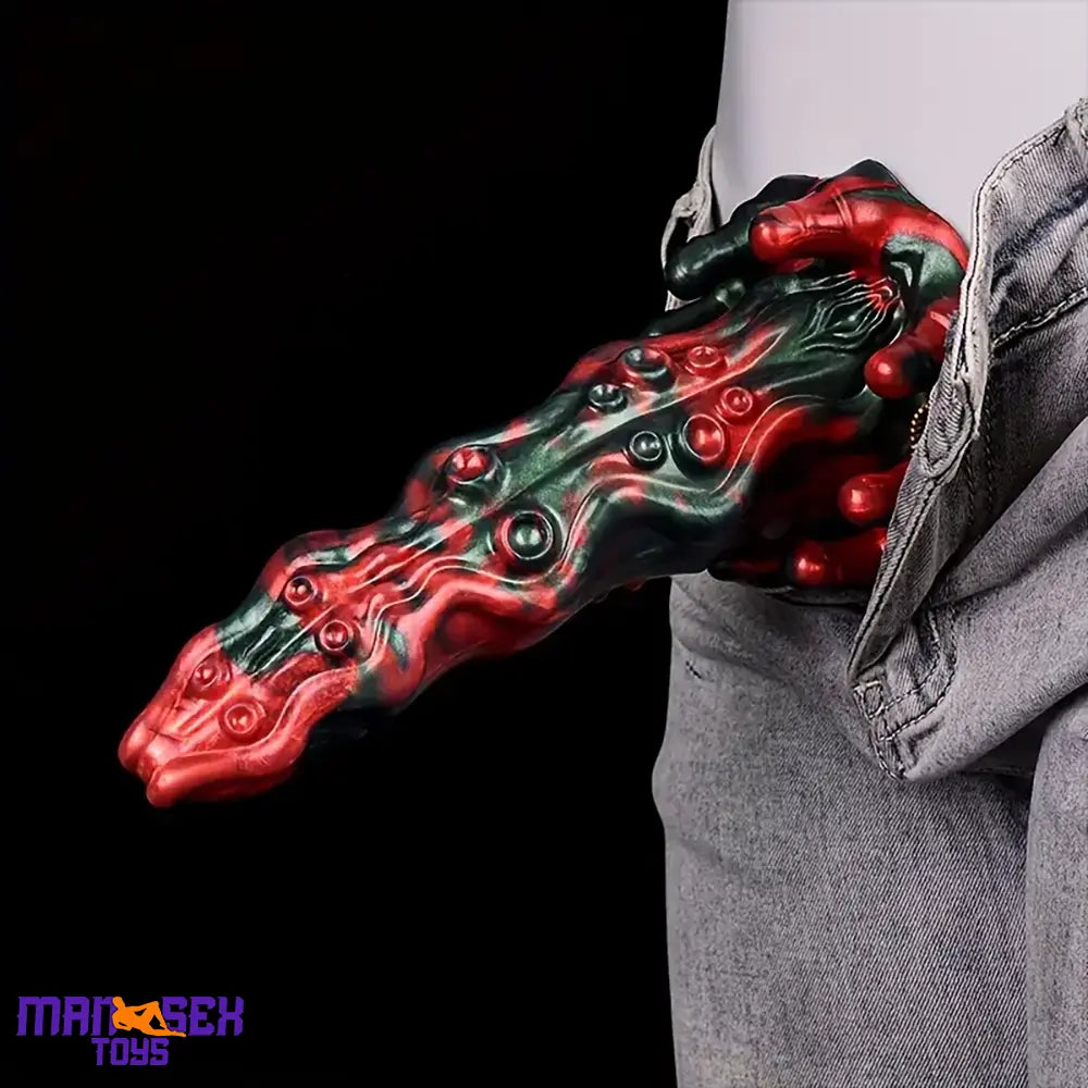 8.46in Red Devils Fantasy Big Monster Silicone Soft Dildo Cock Love Toy