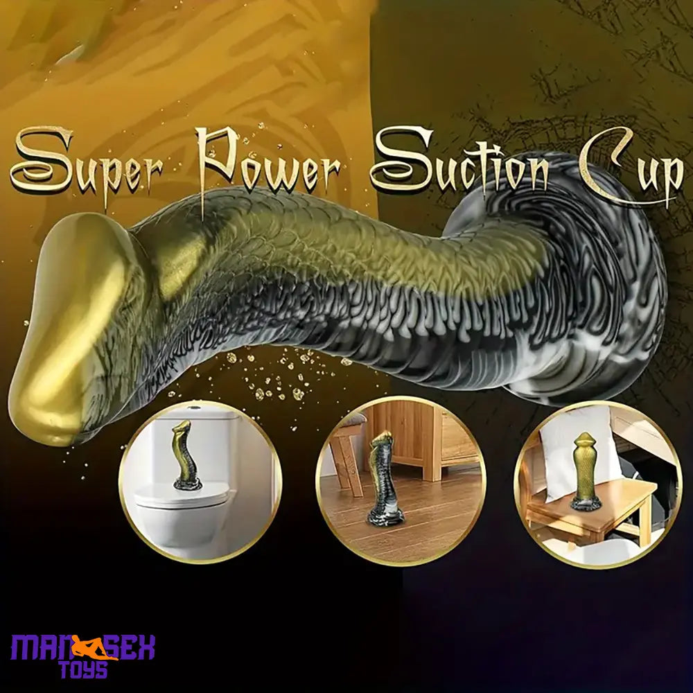 8.5in Big Silicone Soft Monster Animal Snake Dildo For Vagina Sex Lover